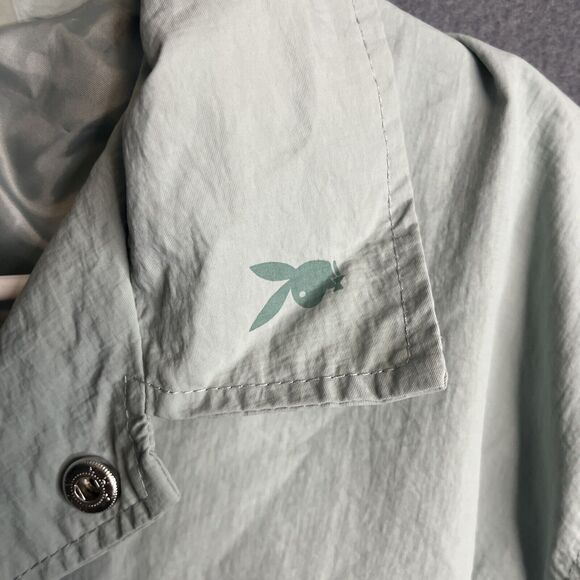 Playboy by Pacsun Jacket Men's Size Large Full Snap Windbreaker Bunny Logo - Picture 4 of 8
